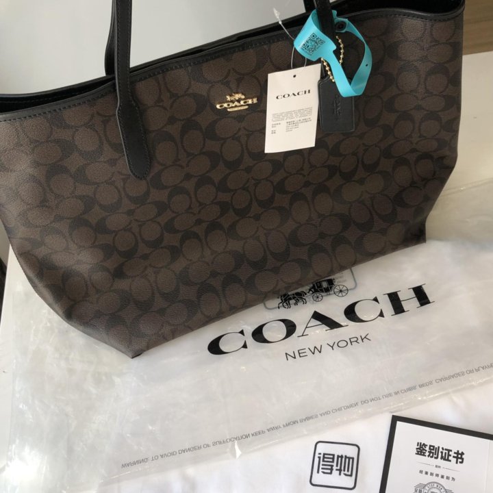 Новый!Шоппер Тоут Coach City 33 Оригинал с пойзона