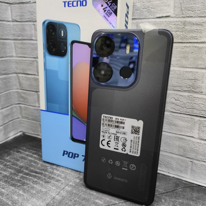 Tecno POP 7 на 64 ГБ