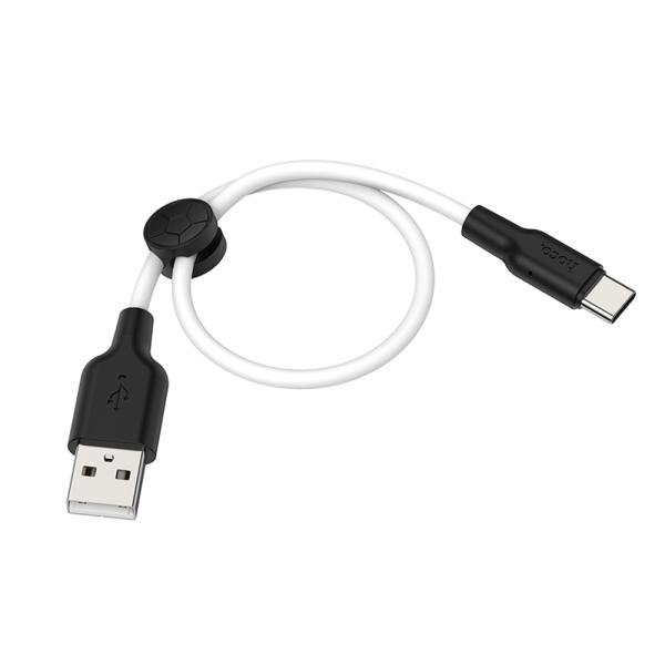 Кабель Hoco X21 Plus USB - Type-C 3A 25см White