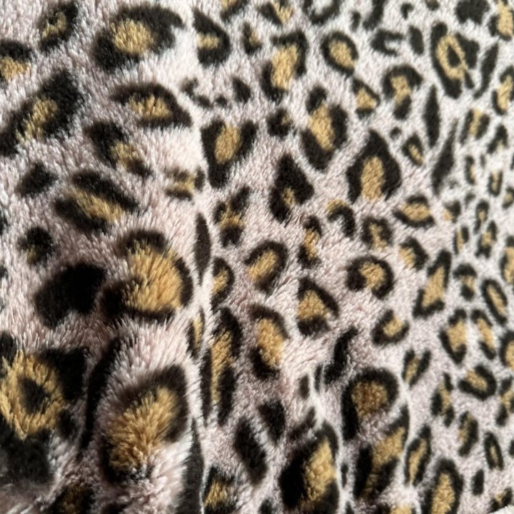 Кофта женская плюшевая леопард розовая 44-46