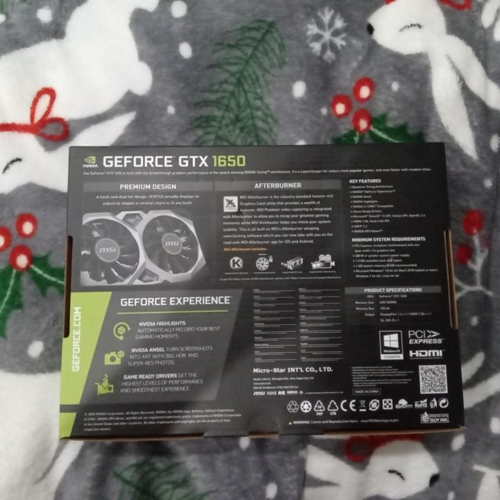 GTX 1650 msi