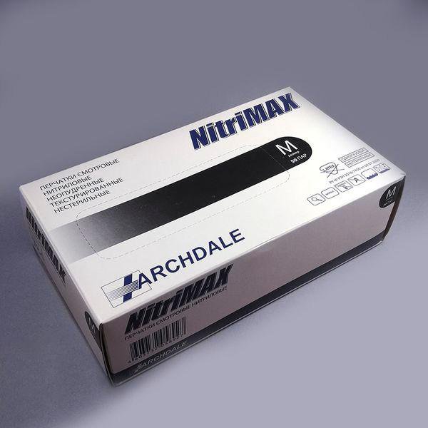 Перчатки нитриловые Nitrimax (Малайзия), XS/S/M/XL