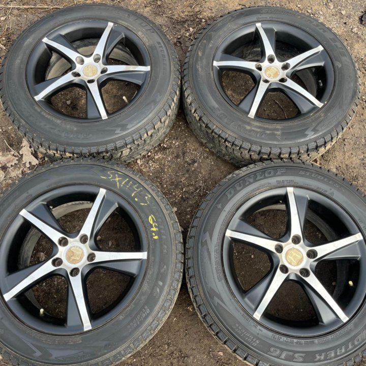 Литые Диски R17 Honda 5x114.3 Зима Dunlop 225/65