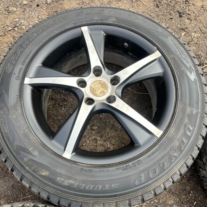 Литые Диски R17 Honda 5x114.3 Зима Dunlop 225/65