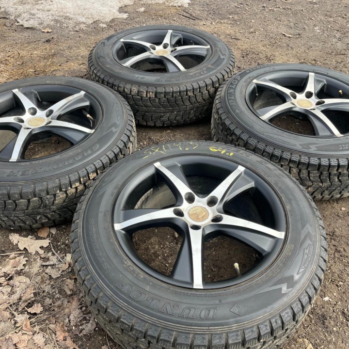 Литые Диски R17 Honda 5x114.3 Зима Dunlop 225/65