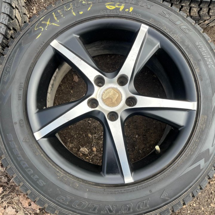 Литые Диски R17 Honda 5x114.3 Зима Dunlop 225/65