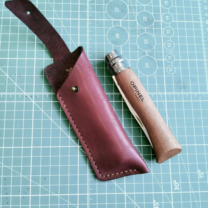 Ножны кожанные для ножа OPINEL N10