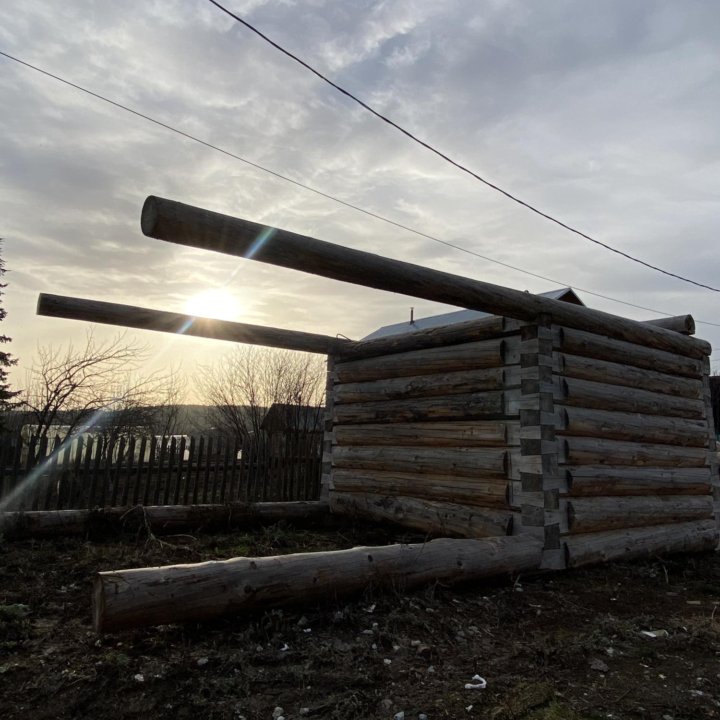 Сруб под баню