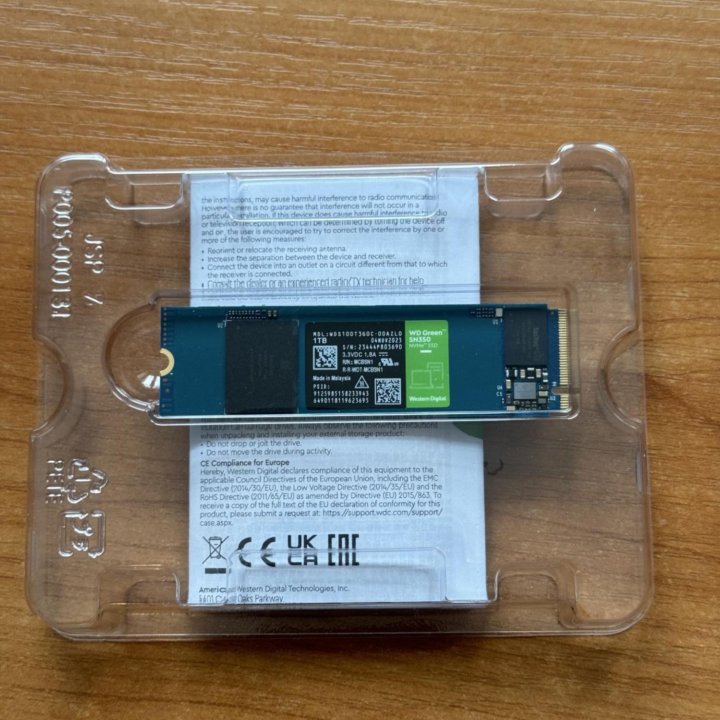 1Tb SSD Western Digital Green NVMe QLC Gen3 x4