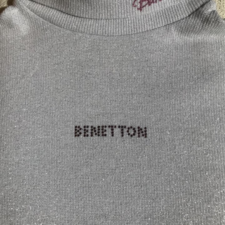 Водолазка для девочки с люрексом Benetton