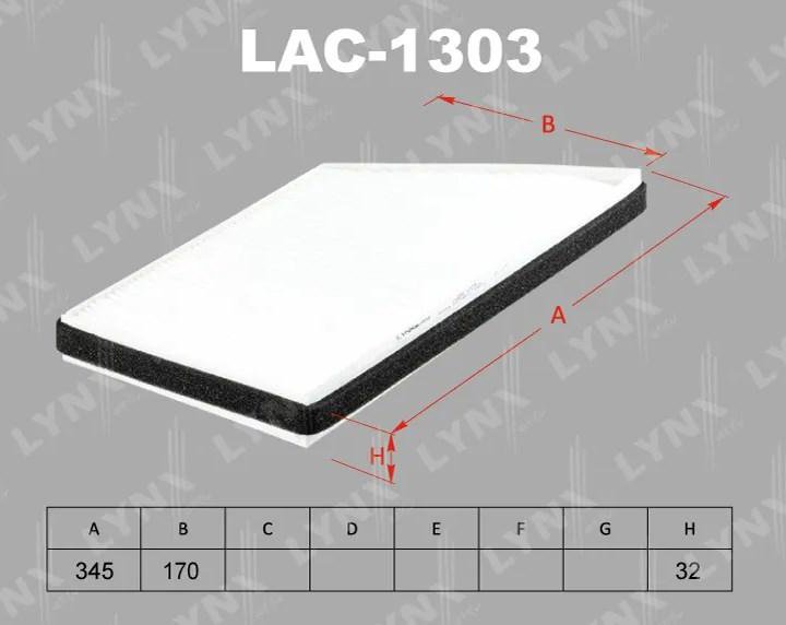 Фильтр салонный TCA-354 Lynx LAC-1303 CU3448