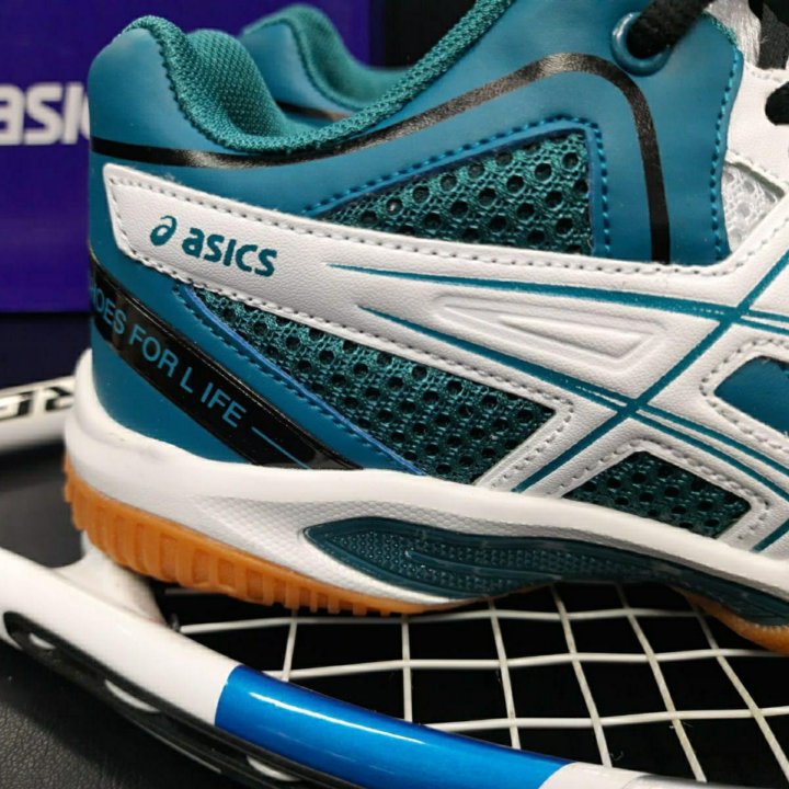 Кроссовки Asics теннис 41-44 артикул 2219 бел/син