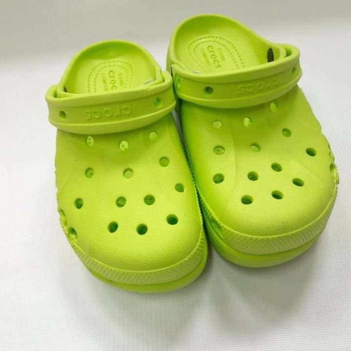 Crocs женские платформа артикул 208186 неон