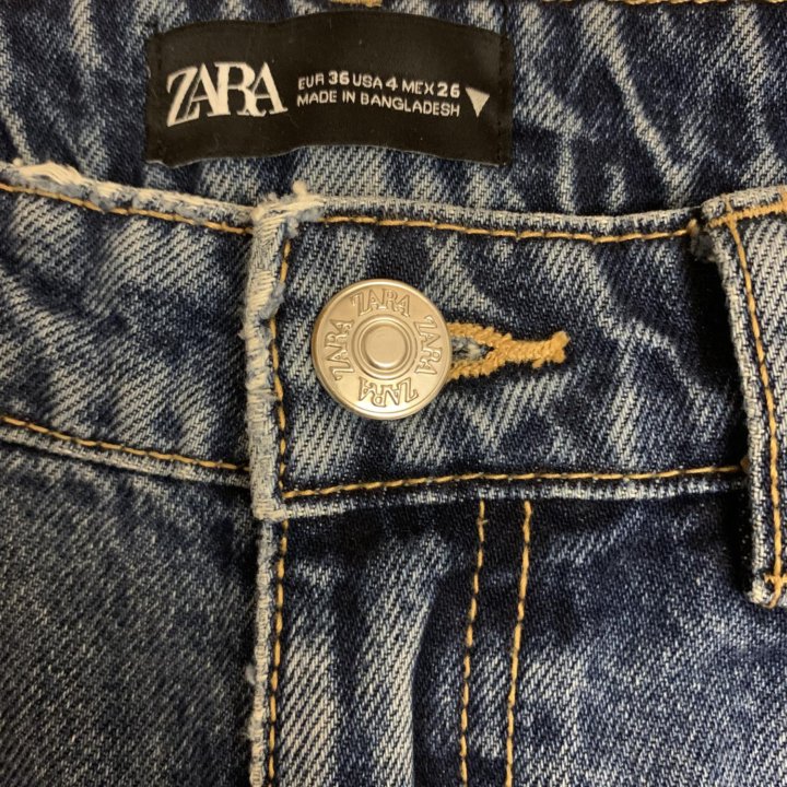 Джинсы ZARA широкие 36 (Rus 42 ) размер