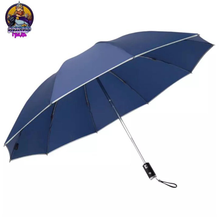 Зонт Zuodu Automatic Umbrella Led черный, синий