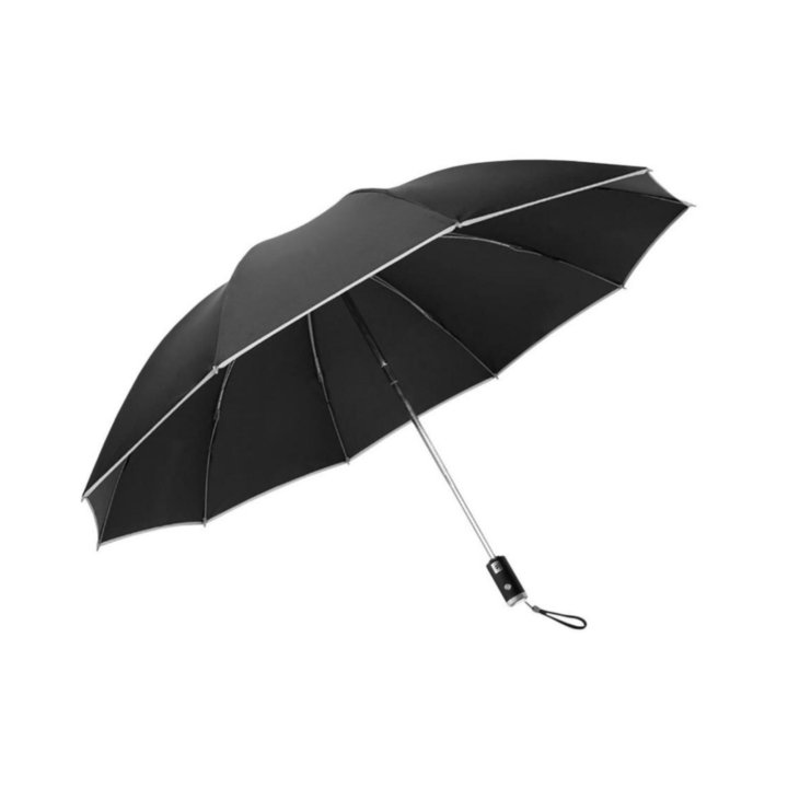 Зонт Zuodu Automatic Umbrella Led черный, синий