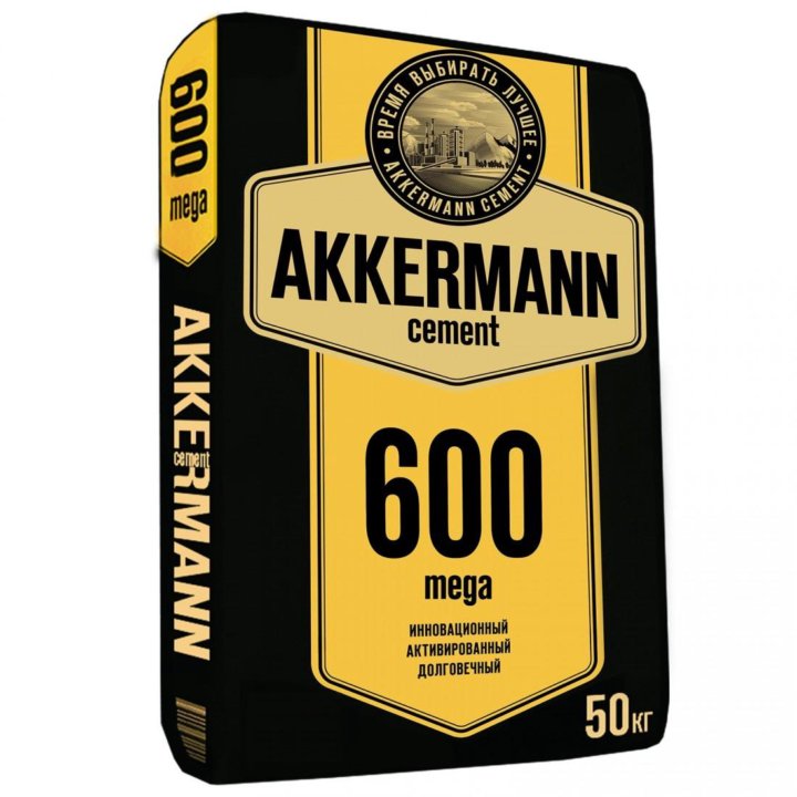 Цемент М600 Akkermann Mega Горнозаводск 50 кг