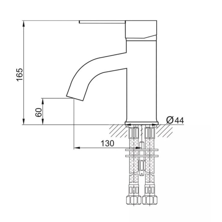 Смеситель для раковины Rusant RU38003-0-06