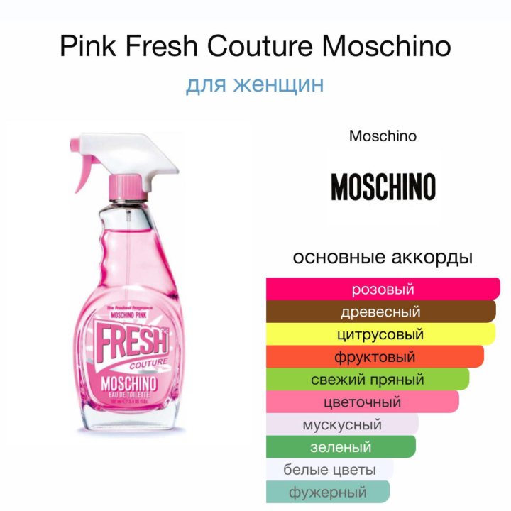 Женские духи Pink Fresh Couture Moschino 30 мл.