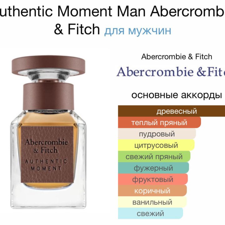 духи Authentic Moment Man Abercrombie & Fitch