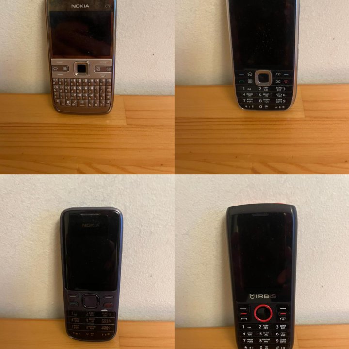 Nokia E72, E75, Irbis телефоны кнопочные