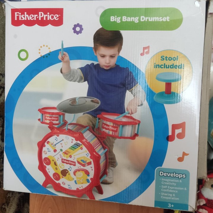 Детская барабанная установка Fisher Price