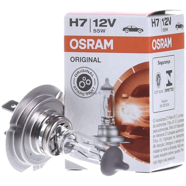 Комплект ламп автомобильных h7 12V-55W OSRAM