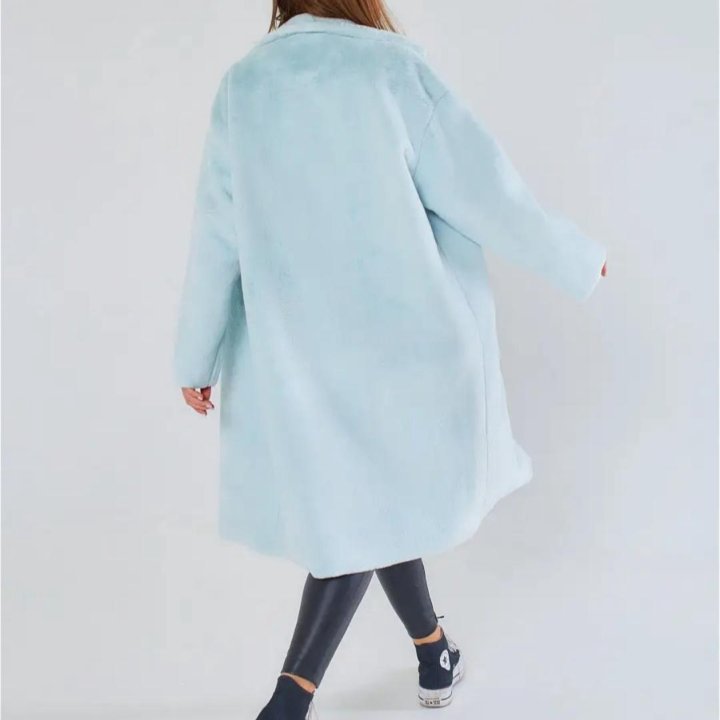 Двубортная ЭКО шуба oversize