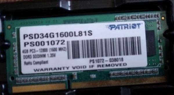 Плата памяти 4 Gb SO-dimm DDR3L-1600 (2 шт.)