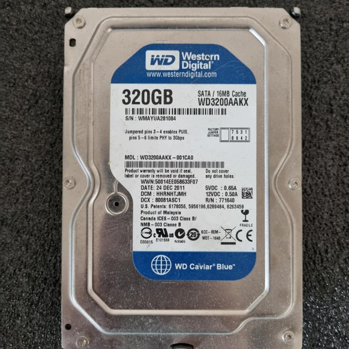 Винчестер HDD SATA Western Digital 320GB