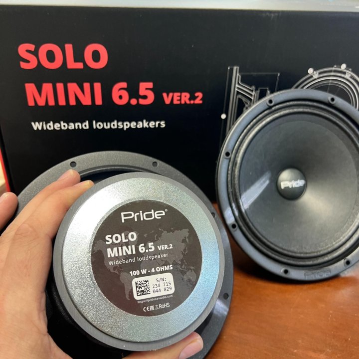 Динамики Pride Solo mini 6,5 v2 (100 Вт) 16,5 см