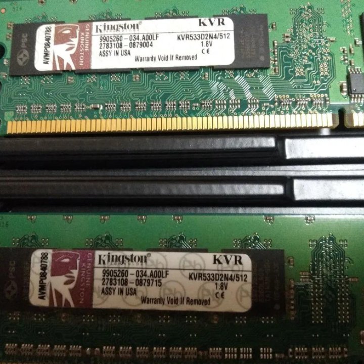 DDR2, 2 x 512 Mb, 533 Mhz