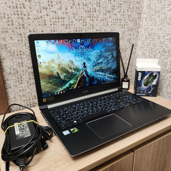 Игровой Ноутбук ACER i5,GTX1050,ОЗУ16Gb,SSD,IPS