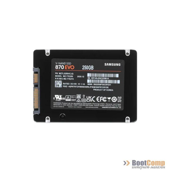 Жесткий диск SSD 250Gb Samsung 870 EVO MZ-77E250B