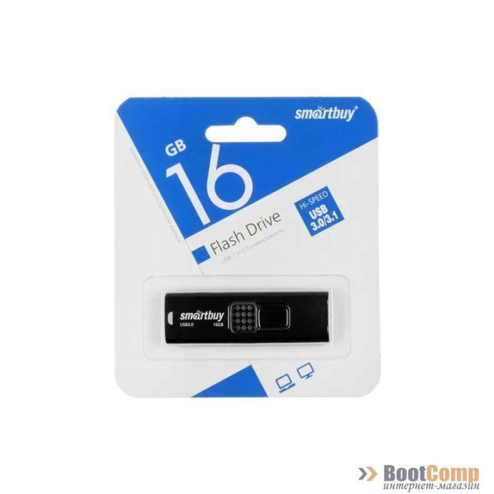 USB 3.0 Smartbuy 16GB Fashion Black (SB016GB3FSK)