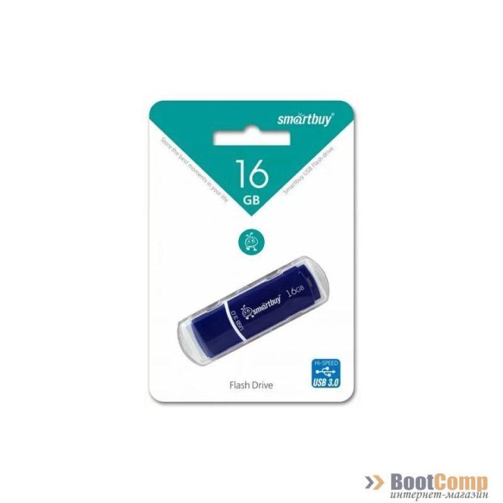 USB 3.0/3.1 Smartbuy 16GB Crown Blue (SB16GBCRW-Bl)