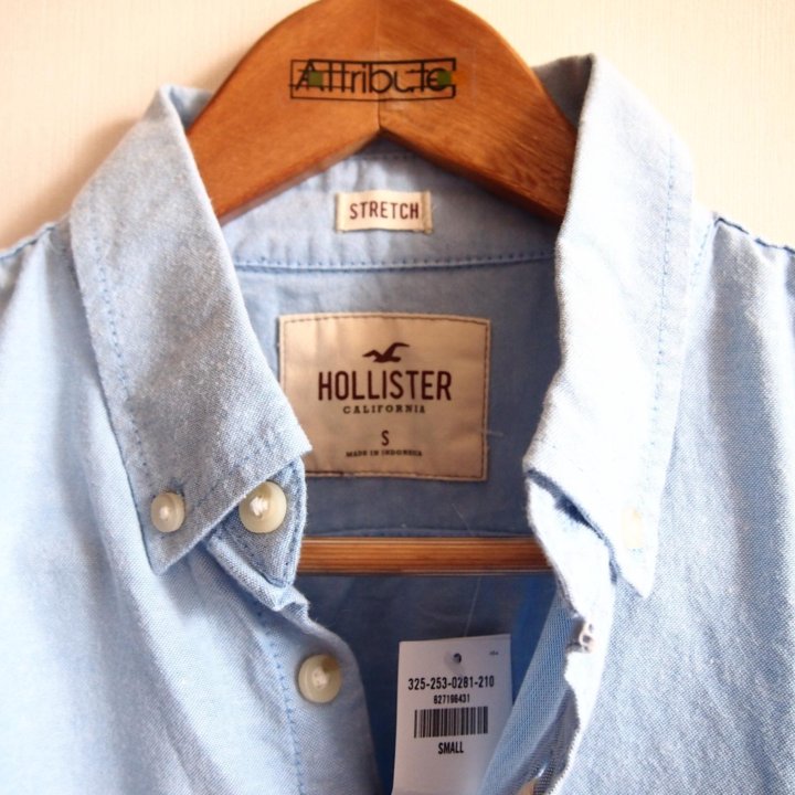 Рубашка мужская Hollister, размер S,новая с биркой