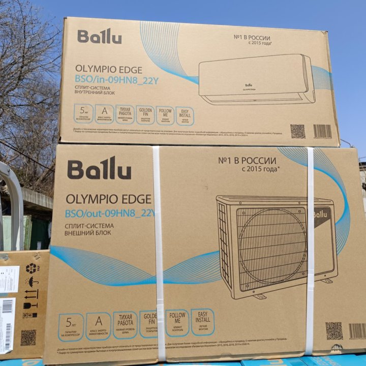 Кондиционер Ballu Olympio Edge BSO-09HN8_22Y 30м2