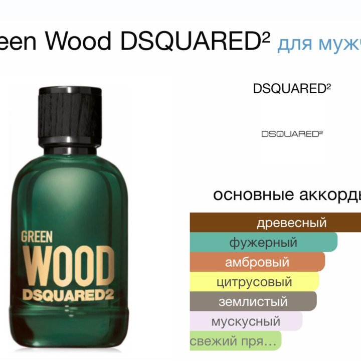 Мужские духи Green Wood Dsquared2 100 мл.