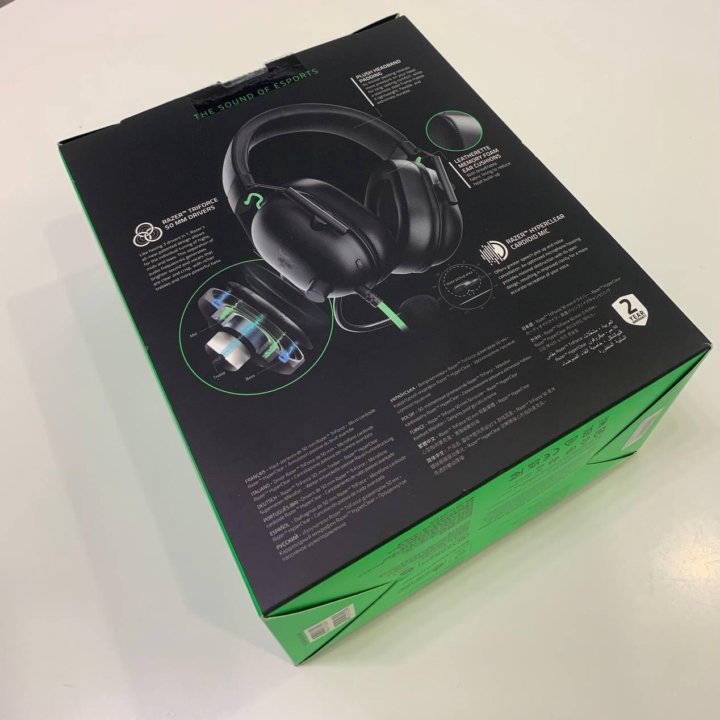 Коробка от наушников Razer Blackshark v2