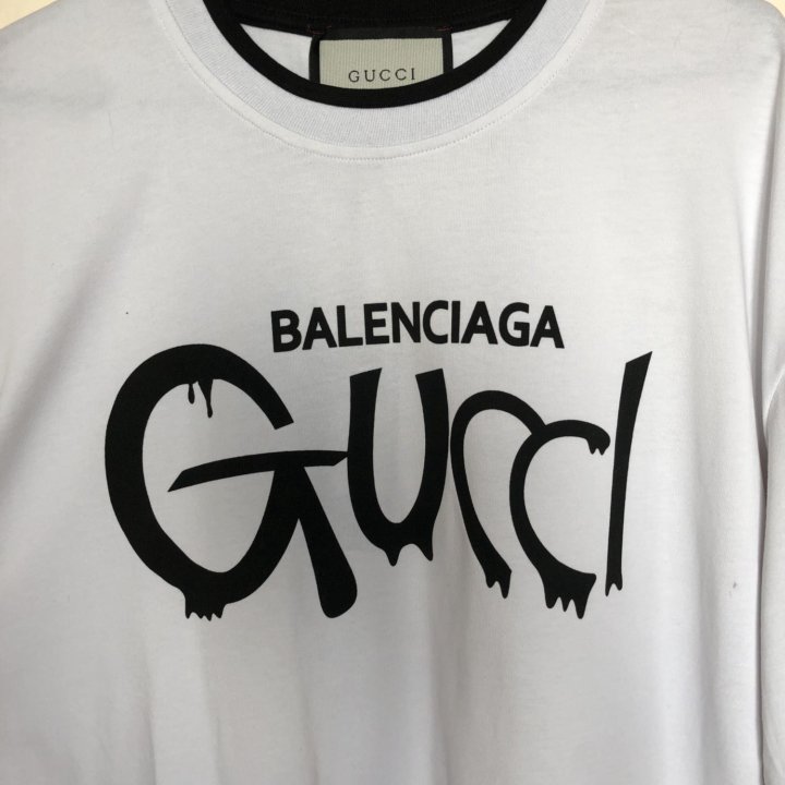 Футболка мужская Gucci & balenciaga