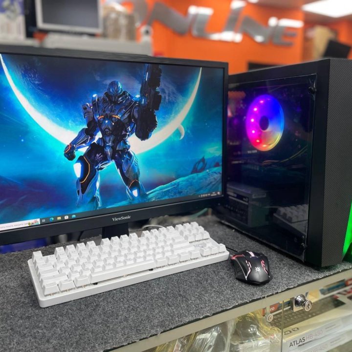 Гарантия год!ПК для танков!Ryzen 3,16Гб,1050Ti+22