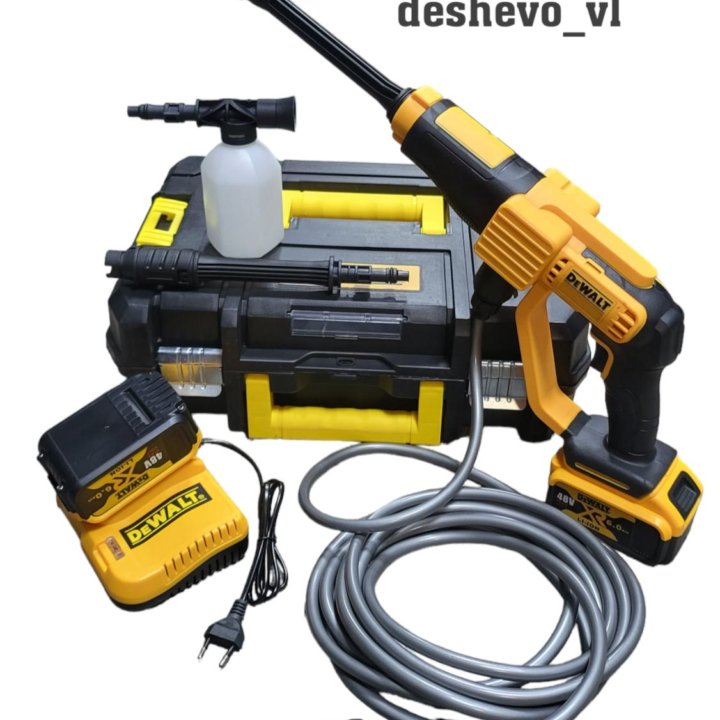 Мойка аккумуляторная портативная DEWALT+2акб 48Vf