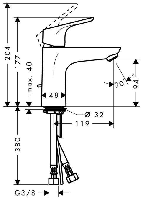 Смеситель HANSGROHE для раковины (новый)