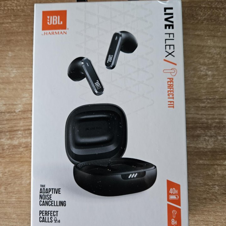 Беспроводные наушники JBL Live flex, черные