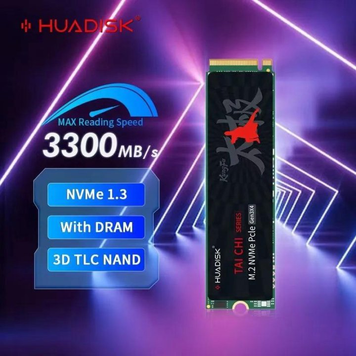 SSD M.2 накопитель 512 ГБ с DRAM буфером