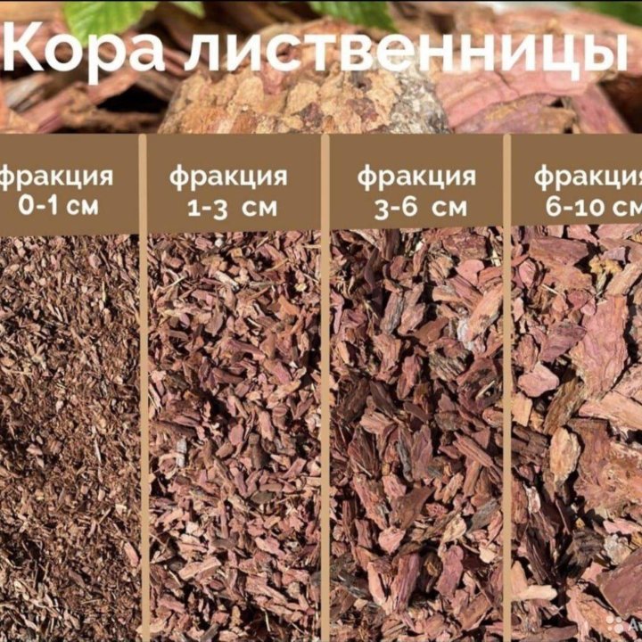 Кора лиственницы 60л