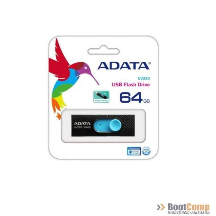 USB 2.0 ADATA 64GB AUV220-64G-RBKBL Black-Blue