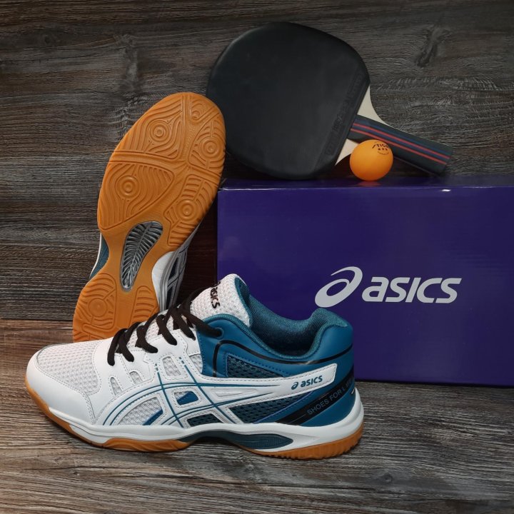 Кроссовки Asics для тенниса артикул 2219 белый/син