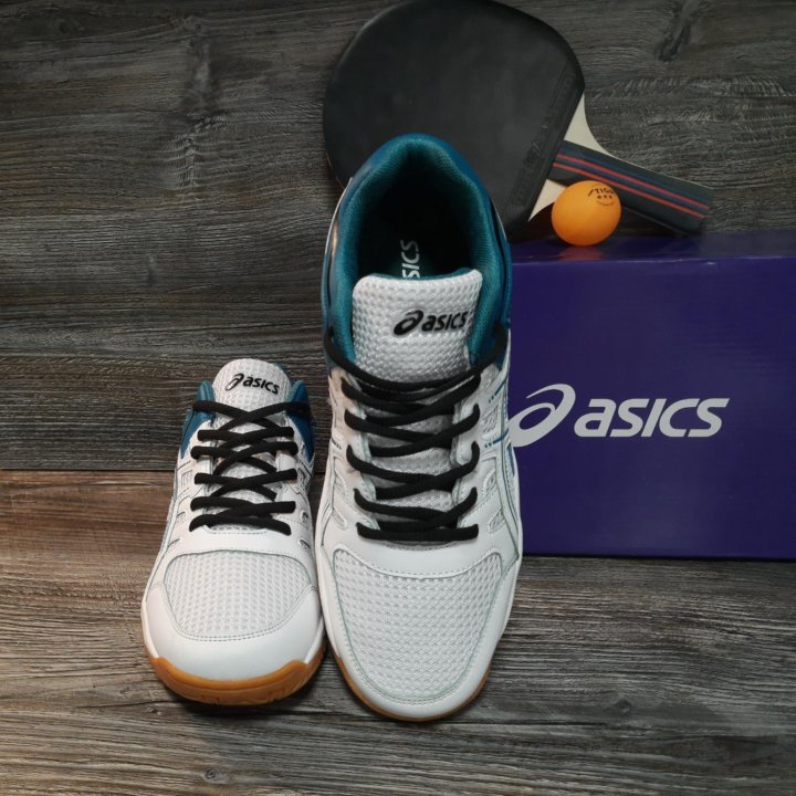 Кроссовки Asics для тенниса артикул 2219 белый/син